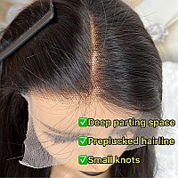 Meiking 34 Inch Lace Front Wig Human Hair Pre Plucked Body Wave Hd Lace Wig Human Hair For Women Glueless 13X4 Free Part Invisa