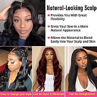 4X4 Lace Front Wigs Human Hair Pre Plucked With Baby Hair 150 Density 34 Inch Body Wave Brazilian Virgin Frontal Human Hair Wig