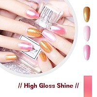 Jodsone Gel Nail Polish Starter Set Ribbon Glitter Gel Nail Summer Light Gel Nail Polish Winter Dark Nail Polish Glossy 36Piece