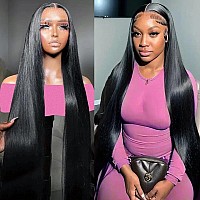 Straight Lace Front Wigs Human Hair Wigs For Women 180 Density 13X4 Hd Lace Front Wigs Human Hair Pre Plucked With Baby Hair 9A