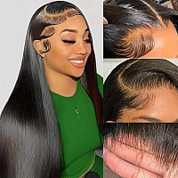 Straight Lace Front Wigs Human Hair Wigs For Women 180 Density 13X4 Hd Lace Front Wigs Human Hair Pre Plucked With Baby Hair 9A