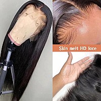 Straight Lace Front Wigs Human Hair Wigs For Women 180 Density 13X4 Hd Lace Front Wigs Human Hair Pre Plucked With Baby Hair 9A