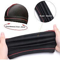 4Pcs Silky Durags For Men Women 360 Waves With 1 Wave Cap Silky Satin Durag Extra Long Tails Black Black Black Black