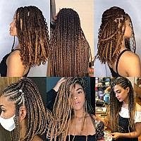 Liang Dian Pre Stretched Braiding Hair Ombre 14 Inch 8 Packs Synthetic Crochet Braids Hot Water Setting Professional Soft Yaki T