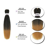 Liang Dian Pre Stretched Braiding Hair Ombre 14 Inch 8 Packs Synthetic Crochet Braids Hot Water Setting Professional Soft Yaki T