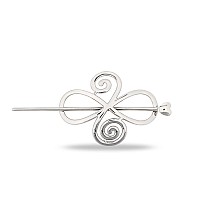 Haquil Viking Hair Accessories Antique Viking Celtic Knot Celtic Hairpins Clip Silver Hair Sticks Irish Hair Decor For Long Hair