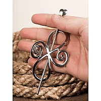 Haquil Viking Hair Accessories Antique Viking Celtic Knot Celtic Hairpins Clip Silver Hair Sticks Irish Hair Decor For Long Hair