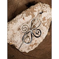 Haquil Viking Hair Accessories Antique Viking Celtic Knot Celtic Hairpins Clip Silver Hair Sticks Irish Hair Decor For Long Hair