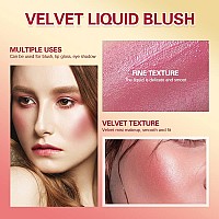 Meicoly Matte Dewy Liquid Blushsuper Natural Cream Blush Stick For Cheekssilky Smooth Soft Pinch Longlasting Waterproof And S