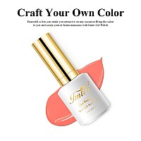 Imtiti Coral Gel Nail Polish 1 Pcs 05 Fl Oz Coral Peach Orange Gel Polish Soak Off Led U V Nail Gel Polish Diy Nail Art Starte