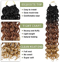 8 Packs Curly Crochet Hair For Women 18 Inch Gogo Curl Crochet Hair Ocean Wave Braiding Hair Soft Water Wave Crochet Hair Synthe