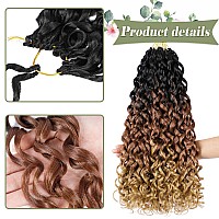 8 Packs Curly Crochet Hair For Women 18 Inch Gogo Curl Crochet Hair Ocean Wave Braiding Hair Soft Water Wave Crochet Hair Synthe