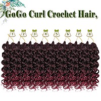 Gogo Curl Crochet Hair 8 Packs Water Wave Crochet Hair 10 Inch Curly Crochet Hair For Women Short Beach Curl Crochet Hair Synthe