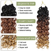 8 Packs Curly Crochet Hair For Women 14 Inch Gogo Curl Crochet Hair Water Wave Crochet Hair Soft Beach Curl Crochet Hair Synthet