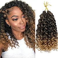 Gogo Curl Crochet Hair For Women 8 Packs Water Wave Crochet Hair 12 Inch Curly Braiding Hair Ocean Wave Crochet Hair Beach Curl