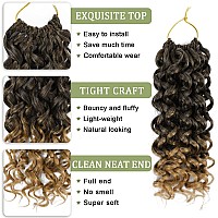 Gogo Curl Crochet Hair For Women 8 Packs Water Wave Crochet Hair 12 Inch Curly Braiding Hair Ocean Wave Crochet Hair Beach Curl