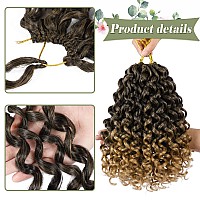 Gogo Curl Crochet Hair For Women 8 Packs Water Wave Crochet Hair 12 Inch Curly Braiding Hair Ocean Wave Crochet Hair Beach Curl