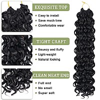 8 Packs Curly Crochet Hair For Women 18 Inch Gogo Curl Crochet Hair Ocean Wave Braiding Hair Soft Water Wave Crochet Hair Synthe