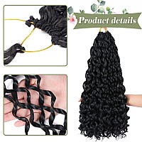 8 Packs Curly Crochet Hair For Women 18 Inch Gogo Curl Crochet Hair Ocean Wave Braiding Hair Soft Water Wave Crochet Hair Synthe