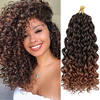 8 Packs Curly Crochet Hair For Women 14 Inch Gogo Curl Crochet Hair Water Wave Crochet Hair Soft Beach Curl Crochet Hair Synthet