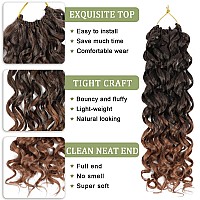 8 Packs Curly Crochet Hair For Women 14 Inch Gogo Curl Crochet Hair Water Wave Crochet Hair Soft Beach Curl Crochet Hair Synthet