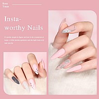 Larvall Beautpal Gel Nail Polish Set 10Pcs Nude Pink Gray Neutral Gel Polish Kit All Seasons Suitable Wedding Holiday Soak Off N