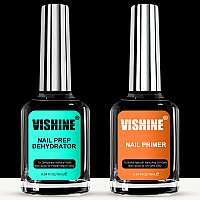 Vishine 16Ml Gel Nail Polish Primer Acid Free Natural Nail Prep Dehydrate Bond Primer Nail Bond Air Dry Superior Bonding Pr