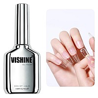 Vishine Gel Polish 3 In 1 Nail Glue Base Gel And Slip Solution For Acrylic Nails16Ml Super Strong Brush On Nail Glue Gel For Fa