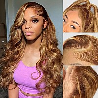 26 Inch Ombre Lace Front Wigs Human Hair 527 Colored Human Hair Wig For Women 180 Density Ombre Body Wave Lace Frontal Wig Hum