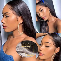 Qthair 14A Indian Straight Virgin Hair 100 Unprocessed Straight Human Hair Weave For Black Women 22 13X4 Frontal