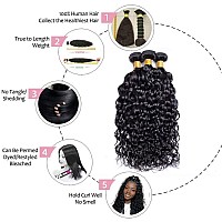 Menalue Water Curly Bundles 16 18 20 Inch Brazilian Virgin Human Hair Water Wave 3 Bundles 100 Unprocessed Wet And Wavy Human H