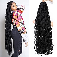 Faux Locs Crochet Hair For Black Women Soft Locs 36 Inch 8 Packs Crochet Faux Locs For Butterfly Locs Crochet Hair Pre Looped Cu