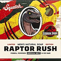 Dr Squatch All Natural Bar Soap For Men With Medium Grit Raptor Rush Jurassic Park 5 Ounce Pack Of 1