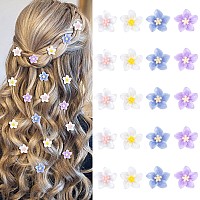 Yission Mini Flower Hair Clips Cute Lily Hair Pins And Barrettes For Girls Women Wedding Bridal Hair Accessories 20 Pcs 4