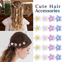 Yission Mini Flower Hair Clips Cute Lily Hair Pins And Barrettes For Girls Women Wedding Bridal Hair Accessories 20 Pcs 4