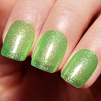 Imtiti Glitter Light Green Gel Nail Polish Uv Led Soak Off Sparkle Light Olive Green Color Nail Polish Green Shimmer Glitter Ge