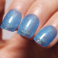 Imtiti Translucent Light Sky Blue Glitter Gel Nail Polish Uv Led Soak Off Sparkle Light Sky Blue Color Nail Polish Sky Blue Sh