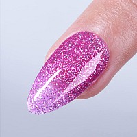 Imtiti Glitter Translucent Purple Gel Nail Polish Uv Led Soak Off Sparkle Clear Purple Color Nail Polish Purple Shimmer Gel Po