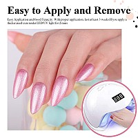 Imtiti Gel Nail Polish 1 Pcs 15Ml Pearl Light Pink Color Soak Off Uv Led Nail Gel Polish Nail Art Starter Manicure Salon Diy At