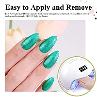 Imtiti Green Glitter Gel Nail Polish Uv Led Soak Off Shimmer Green Nail Polish Green Sparkle Gel Polish