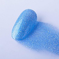 Imtiti Glitter Royal Blue Gel Nail Polish Uv Led Soak Off Sparkle Translucent Blue Color Nail Polish Blue Shimmer Glitter Gel P