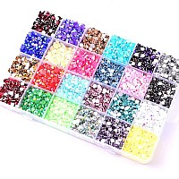 Sunfairy 14000Pcs Mixed Size 4Mm Jelly Ab Resin Rhinestones Box With Tools On Rhinestones For Tumblers Nails Crystals Flatback C