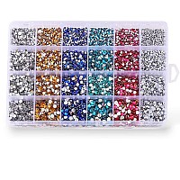 Sunfairy 18000PCS Mixed Size 2 3 4 5MM Jelly ab Resin With Tools On Rhinestones For Tumblers Colorful Rhinestones Flatback Strass Glitter Crystal Rhinestones for Clothing Decor Nail Art Gem Crafts