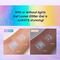 Bestland Holographic Body Glitter Gel Cosmeticgrade Halloween Glitter For Face Body And Hair Safe And Easy To Use Perfec