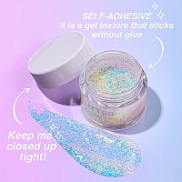 Bestland Holographic Body Glitter Gel Cosmeticgrade Color Changing Halloween Glitter Makeup For Face Body And Hair Safe A