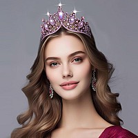 Kamirola Baroque Queen Crownrhinestone Wedding Bridal Crown And Tiaras Crystal Headband For Birthday Prom Pageant Party Hallowe