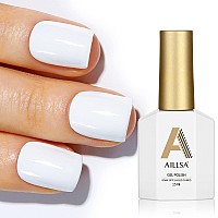 Aillsa White Gel Nail Polish French Manicure Gel Polish Long Lasting Extre White Wedding Nail Gel Polish Soak Off U V Gel Polish