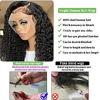 13X6 Deep Wave Lace Front Wigs Human Hair 26Inch Glueless Wigs Human Hair Pre Plucked Deep Wave Wigs For Women Human Hair 180 D