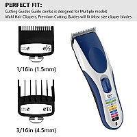 Professional Hair Clipper Guards Guides 2 Pcs Coded Cutting Guides 3170400 1 12 And 12 Fits For All Wahl Clippersbl