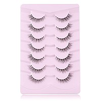 Onlyall Natural Lashes Wispy Lashes Natural Look False Eyelashes Natural Flared Eyelashes False Eye Lashes Soft Fluffy Lashes 7